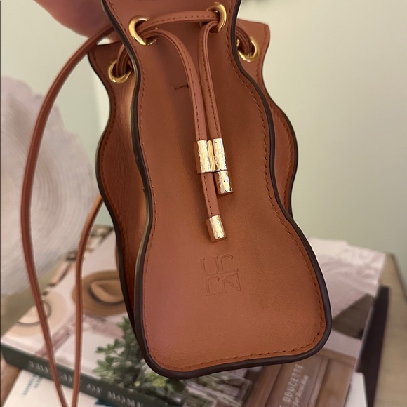 Ulla Johnson X Sisley Adria Pleated Wave Bag in Pecan - Picture 9 of 17